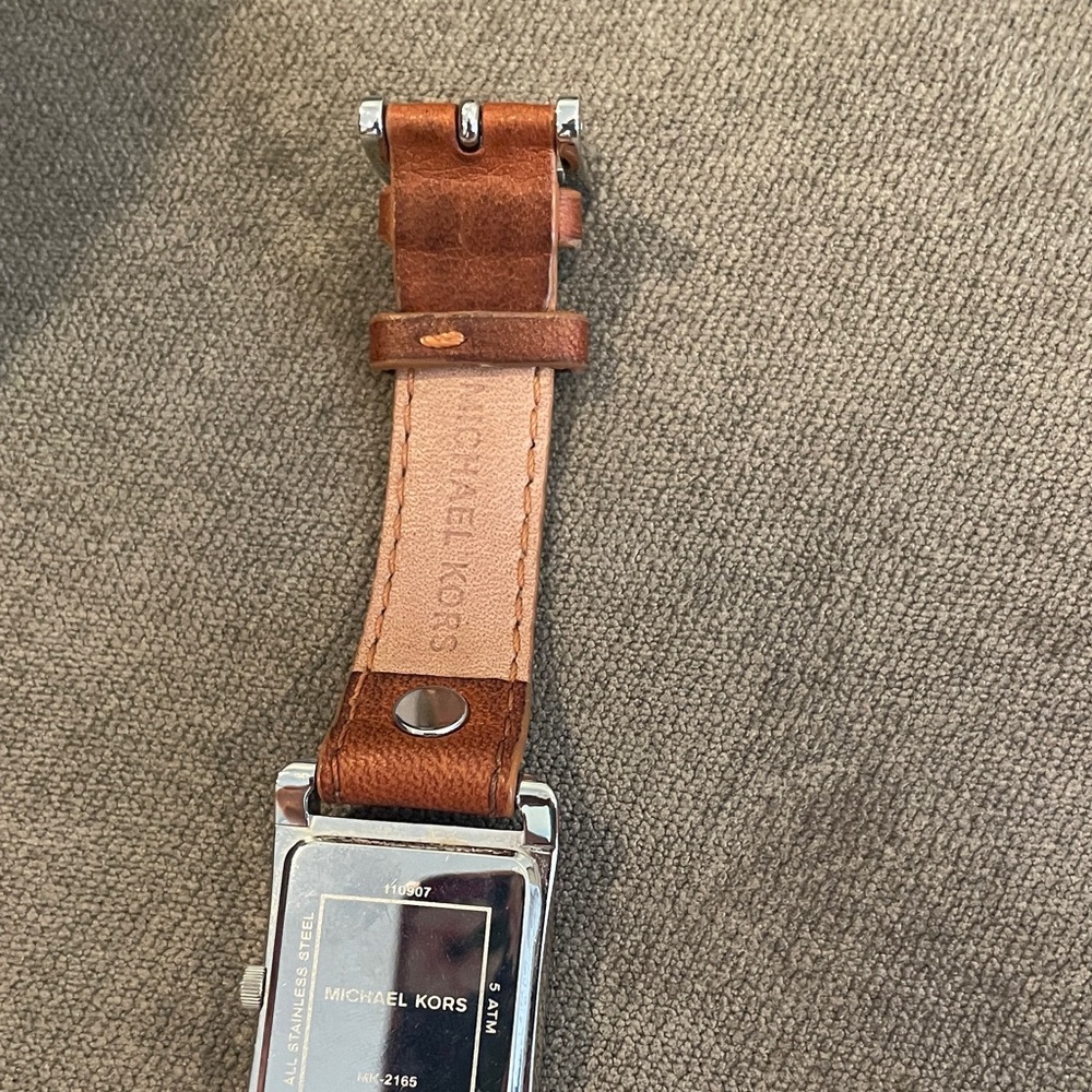 Michael Kors Silver and Brown Women's Watch - Picture 7 of 7